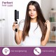 AGARO Hair Straightening Brush, Hair Straightening Comb For Women  Gives Naturally Straight Hair in 5 Mins, Black, HSB2107