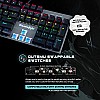 Cosmic Byte CB-GK-27 Vanth Mechanical Keyboard Upgraded with Swappable Outemu Blue Switches and Rainbow LED (Black/Grey)