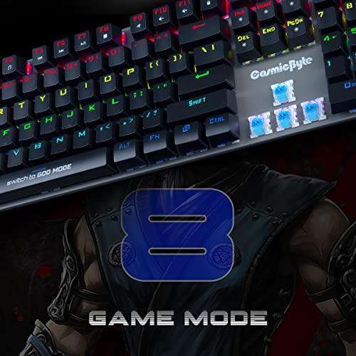 Cosmic Byte CB-GK-28 Vanth Mechanical Keyboard Upgraded with Swappable Outemu Red Switches and Rainbow LED Black Cosmic Byte CB-GK-28 Vanth Mechanical Keyboard Upgraded with Swappable Outemu Red Switches and Rainbow LED Black