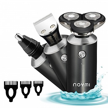 Noymi 3 in 1 Shaver | Nose Trimmer | Beard Trimmer for men with Waterproof IPX6 technology (Nose Trimmer + Shaver)