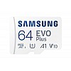 Samsung EVO Plus 64GB microSDXC UHS-I U1 130MB/s Full HD & 4K UHD Memory Card with Adapter (MB-MC64KA)