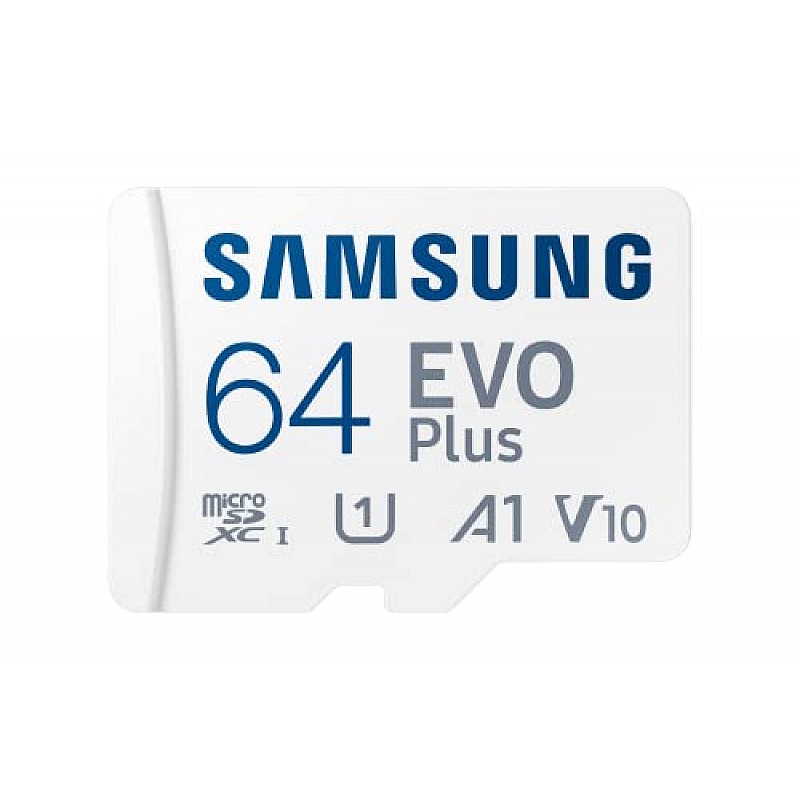 Samsung EVO Plus 64GB microSDXC UHS-I U1 130MB/s Full HD & 4K UHD Memory Card with Adapter (MB-MC64KA)