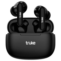 truke Air Buds Lite True Wireless in Ear Earbuds with 10H Single Charge Playtime, Gaming Mode, ENC, AAC Codec, Bluetooth 5.1, IPX4 (Black)