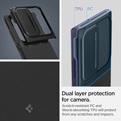 Spigen Optik Armor Back Cover Case Compatible with Galaxy S22 Ultra (TPU + Poly Carbonate Black) Spigen Optik Armor Back Cover Case Compatible with Galaxy S22 Ultra (TPU + Poly Carbonate Black)