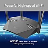 D-Link DIR-2640, AC 2600 Mbps MU-MIMO Dual Band High Power WiFi Router, 5 Gigabit Port, 4 External Antenna Black