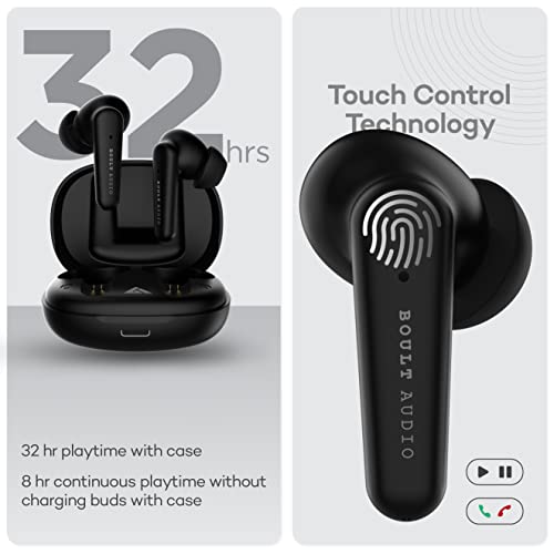 Boult Audio Airbass Fx1 Bluetooth Truly Wireless in Ear Earbuds with Mic (Black) Boult Audio Airbass Fx1 Bluetooth Truly Wireless in Ear Earbuds with Mic (Black)