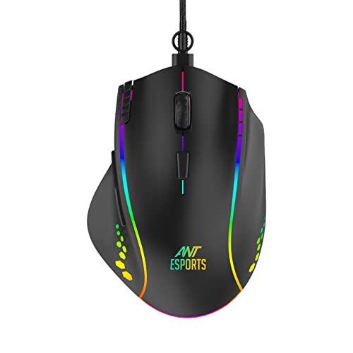Ant Esports GM600 RGB Wired Programable Gaming Mouse Black Ant Esports GM600 RGB Wired Programable Gaming Mouse Black