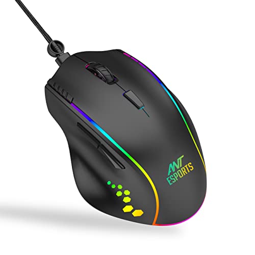 Ant Esports GM600 RGB Wired Programable Gaming Mouse Black Ant Esports GM600 RGB Wired Programable Gaming Mouse Black