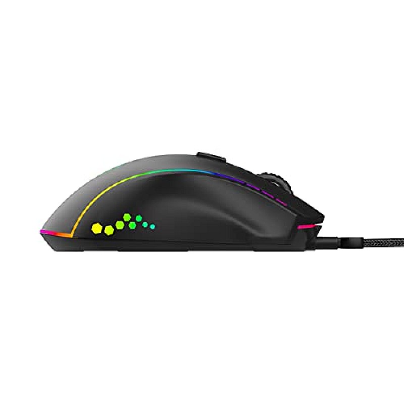 Ant Esports GM600 RGB Wired Programable Gaming Mouse Black