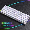 ZEBRONICS Zeb-Max Ninja 61 Keys Wireless Mechanical Keyboard With 3 Bluetooth Connections, 2.4Ghz Nano Receiver, Type C Wired 