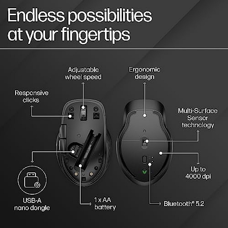 HP 430 Multi-Device Bluetooth Mouse