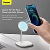 AIRTREE Wireless Fast Charger Swan 2 in1 Magnetic Bracket 20w + Charger 1 USB 12v 2a (US) + Cable Type-C 3A (1m,Black)