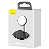 AIRTREE Wireless Fast Charger Swan 2 in1 Magnetic Bracket 20w + Charger 1 USB 12v 2a (US) + Cable Type-C 3A (1m,Black)