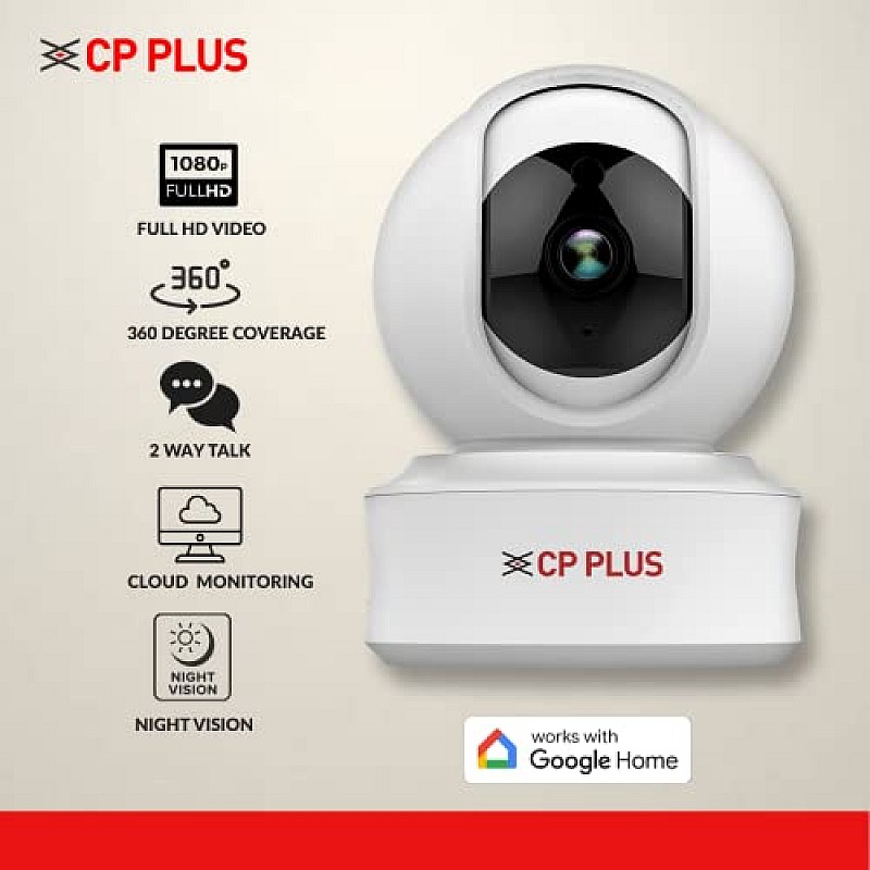 CP PLUS 2MP Full HD Smart Wi-fi CCTV Home Security Camera