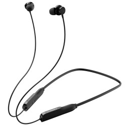 ZEBRONICS Zeb-Yoga 3 Wireless Earphone with Bluetooth v5.0, Rapid Charging, 17H Backup, Voice Assistant, (Black)