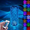 AIRTREE Lamp, Rose Diamond Table Lamp, 16 Colors RGB With Touch And Remote Control, USB Rechargeable Decorative Acrylic Rays lamp