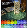 AIRTREE Lamp, Rose Diamond Table Lamp, 16 Colors RGB With Touch And Remote Control, USB Rechargeable Decorative Acrylic Rays lamp