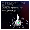 Cosmic Byte Proteus Headset Dual Input USB and 3.5mm, 7.1 Surround Sound, RGB LED, ENC Microphone White