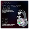 Cosmic Byte Proteus Headset Dual Input USB and 3.5mm, 7.1 Surround Sound, RGB LED, ENC Microphone White