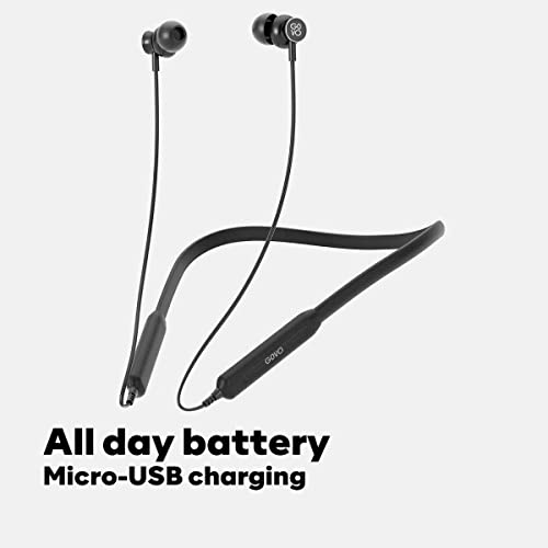 GOVO GOKIXX 410 Bluetooth Wireless Neckband in Ear Earphone - 8H Battery (Platinum Black) GOVO GOKIXX 410 Bluetooth Wireless Neckband in Ear Earphone - 8H Battery (Platinum Black)