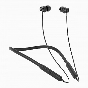 GOVO GOKIXX 410 Bluetooth Wireless Neckband in Ear Earphone - 8H Battery (Platinum Black)