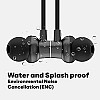 GOVO GOKIXX 900 Bluetooth Wireless Neckband in Ear Earphones with Mic, 12H Playtime Platinum Black