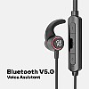 GOVO GOKIXX 400 Bluetooth in Ear Earphones with HD Mic Wireless Neckband, 9H Playtime (Platinum Black)