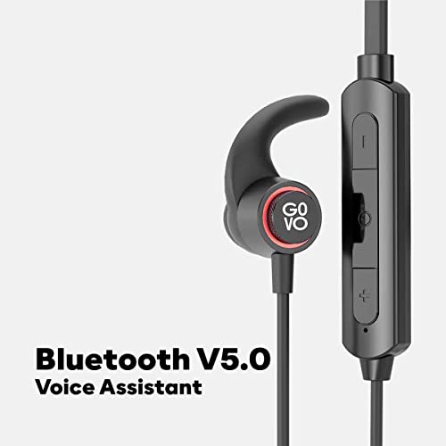 GOVO GOKIXX 400 Bluetooth in Ear Earphones with HD Mic Wireless Neckband, 9H Playtime (Platinum Black) GOVO GOKIXX 400 Bluetooth in Ear Earphones with HD Mic Wireless Neckband, 9H Playtime (Platinum Black)