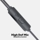 GOVO GOBASS 610 in Ear Wired Earphones with Mic for Calls, 12mm Dynamic Driver, Noise Cancellation, 3.5mm Jack (Platinum Black)