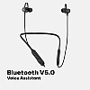 GOVO GOKIXX 421 Bluetooth Wireless Neckband in Ear Earphone with Mic (Platinum Black)