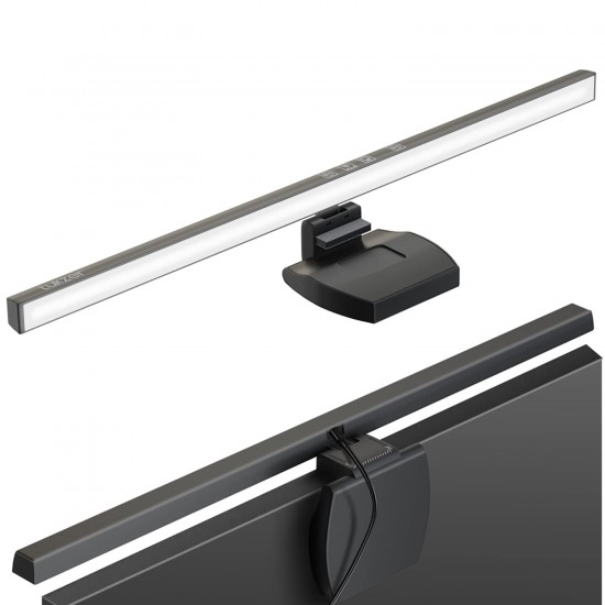 Tukzer 19-Inch Monitor Screen Light Bar with Smart Touch Sensor, USB Powered 5W LED E-Reading Lamp (Black)