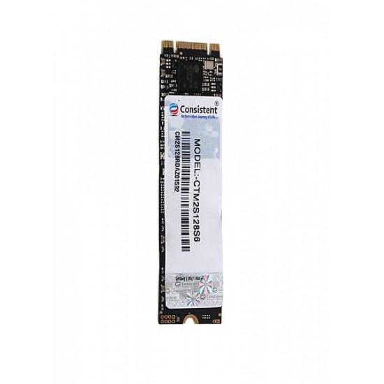 Consistent 128GB M.2 SATA 2280, with 520MB/s Read Speed, PCIe Gen 3.0, 5 Years Warranty (CTM2S128S6)