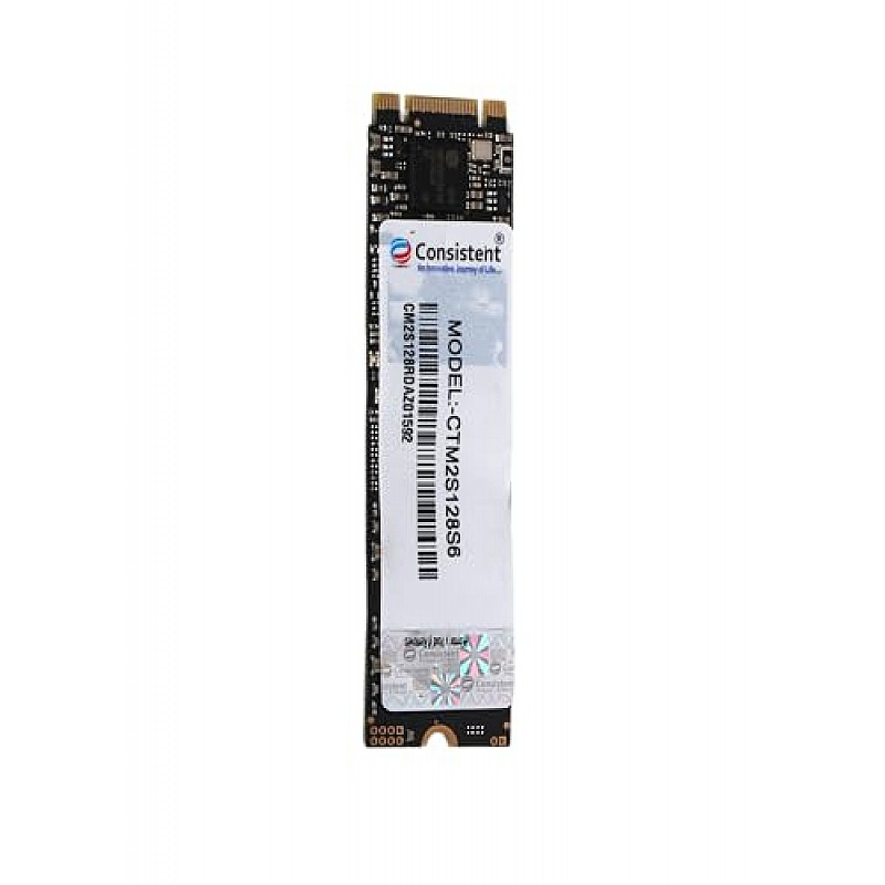 Consistent 128GB M.2 SATA 2280, with 520MB/s Read Speed, PCIe Gen 3.0, 5 Years Warranty (CTM2S128S6)