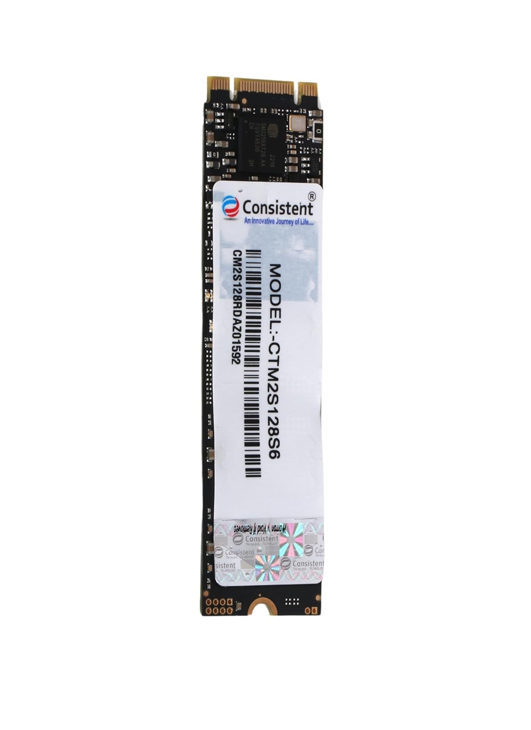 Consistent 128GB M.2 SATA 2280, with 520MB/s Read Speed, PCIe Gen