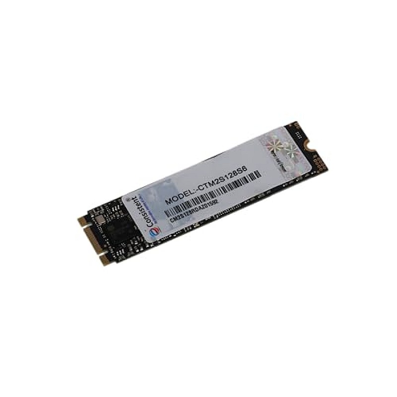 Consistent 128GB M.2 SATA 2280, with 520MB/s Read Speed, PCIe Gen 3.0, 5 Years Warranty (CTM2S128S6)