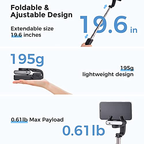 Hohem iSteady Q Selfie Stick Tripod w/Extendable Stick with Remote 1-Axis Gimbal Stabilizer, Face Tracking (Black) Hohem iSteady Q Selfie Stick Tripod w/Extendable Stick with Remote 1-Axis Gimbal Stabilizer, Face Tracking (Black)