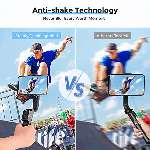 Hohem iSteady Q Selfie Stick Tripod w/Extendable Stick with Remote 1-Axis Gimbal Stabilizer, Face Tracking (Black) Hohem iSteady Q Selfie Stick Tripod w/Extendable Stick with Remote 1-Axis Gimbal Stabilizer, Face Tracking (Black)