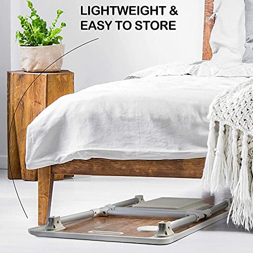 Tarkan Portable Folding Laptop Desk for Bed, Lapdesk with Handle, Drawer, Cup & Mobile/Tablet Holder for Study, Eating, Work (Green) Tarkan Portable Folding Laptop Desk for Bed, Lapdesk with Handle, Drawer, Cup & Mobile/Tablet Holder for Study, Eating, Work (Green)