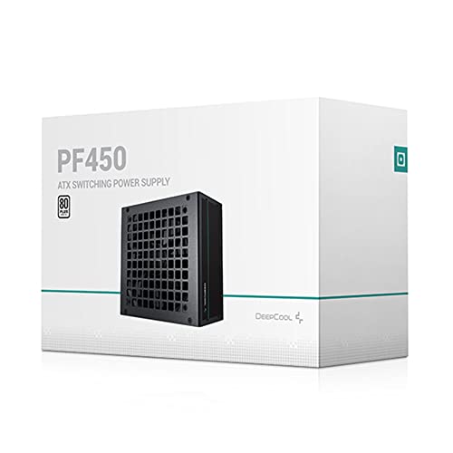 Deepcool PF450, 450 Watt, 80 Plus Standard Power Supply/PSU for Gaming PC -Black - R-PF450D-HA0B Deepcool PF450, 450 Watt, 80 Plus Standard Power Supply/PSU for Gaming PC -Black - R-PF450D-HA0B