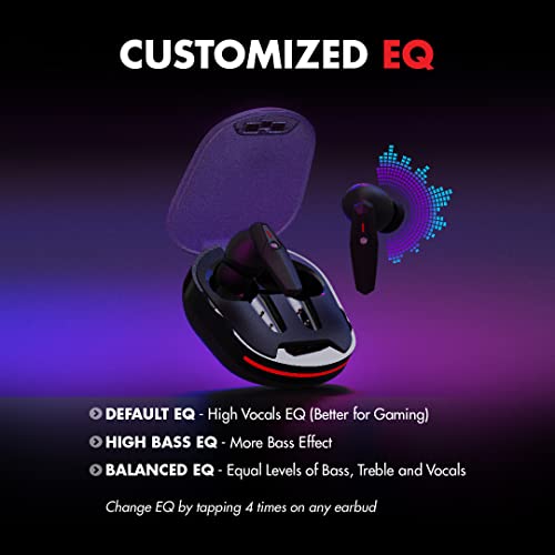 Wings Phantom 105 Wireless in Ear Earbuds with Mic (Black) Wings Phantom 105 Wireless in Ear Earbuds with Mic (Black)