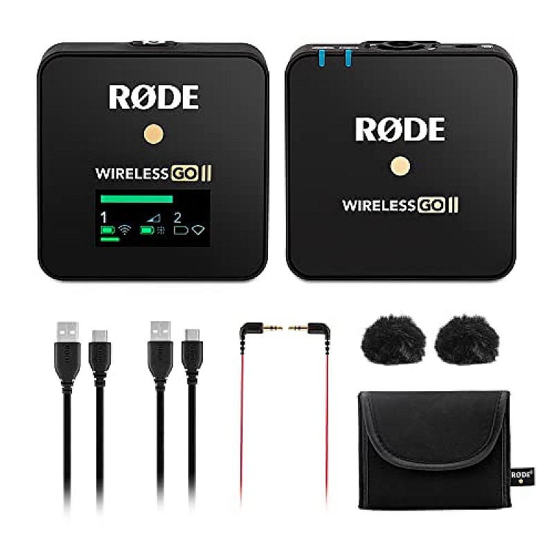 Rode Wireless GO II Single Channel Wireless Microphone System, Black (Model Number : Wireless Go II Single)