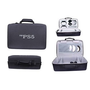 New World Storage Bag for PS5 Waterproof Shoulder Bag Black New World Storage Bag for PS5 Waterproof Shoulder Bag Black