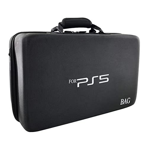 New World Storage Bag for PS5 Waterproof Shoulder Bag Black New World Storage Bag for PS5 Waterproof Shoulder Bag Black