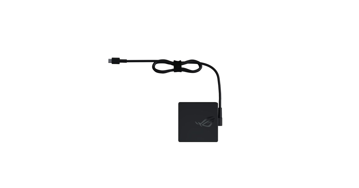 ASUS ROG AC100-00 100W USB Type-C Adapter/Charger for Laptops, Black