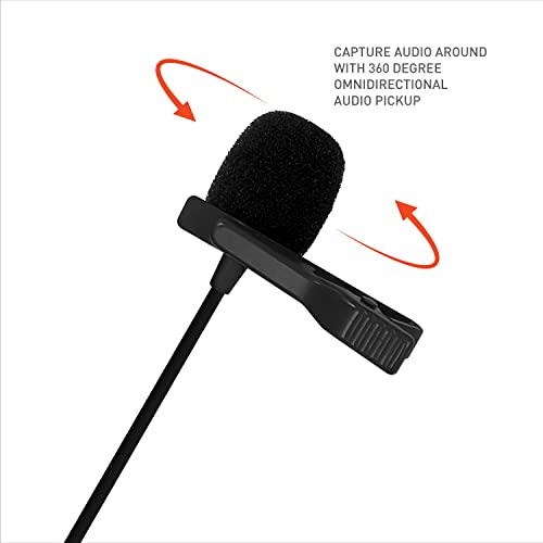 JBL Commercial CSLM10 Auxiliary Omnidirectional Lavalier Microphone For Content Creation, Vlogging & Voiceover (Black) JBL Commercial CSLM10 Auxiliary Omnidirectional Lavalier Microphone For Content Creation, Vlogging & Voiceover (Black)