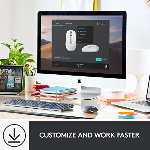 Logitech MX Anywhere 3 Compact Performance Mouse Wireless, 4000DPI Sensor, USB-C, Bluetooth,- Graphite Logitech MX Anywhere 3 Compact Performance Mouse Wireless, 4000DPI Sensor, USB-C, Bluetooth,- Graphite