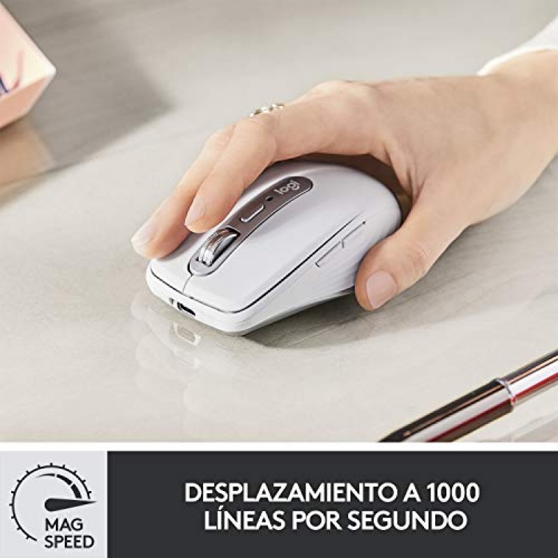 Logitech MX Anywhere 3 Compact Performance Mouse Wireless, 4000DPI Sensor, USB-C, Bluetooth,- Graphite Logitech MX Anywhere 3 Compact Performance Mouse Wireless, 4000DPI Sensor, USB-C, Bluetooth,- Graphite
