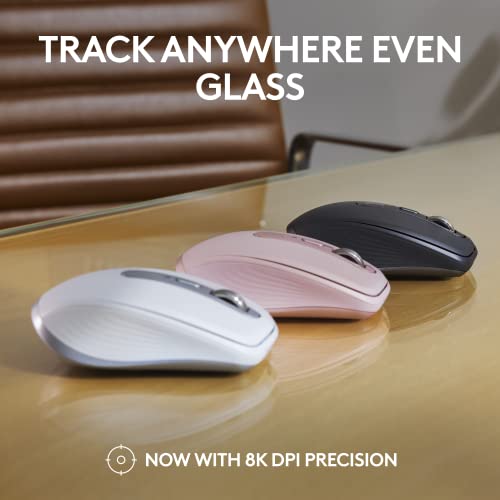 Logitech MX Anywhere 3 Compact Performance Mouse Wireless, 4000DPI Sensor, USB-C, Bluetooth,- Graphite Logitech MX Anywhere 3 Compact Performance Mouse Wireless, 4000DPI Sensor, USB-C, Bluetooth,- Graphite