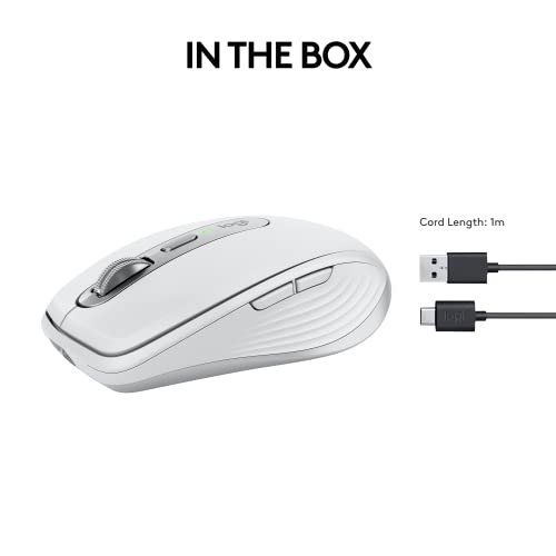 Logitech MX Anywhere 3 Compact Performance Mouse Wireless, 4000DPI Sensor, USB-C, Bluetooth,- Graphite Logitech MX Anywhere 3 Compact Performance Mouse Wireless, 4000DPI Sensor, USB-C, Bluetooth,- Graphite