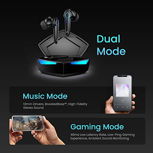 Ambrane Dots Play True Wireless Gaming in Ear Earbuds 46ms Ultra-Low Latency Lag-Free Audio (Black) Ambrane Dots Play True Wireless Gaming in Ear Earbuds 46ms Ultra-Low Latency Lag-Free Audio (Black)